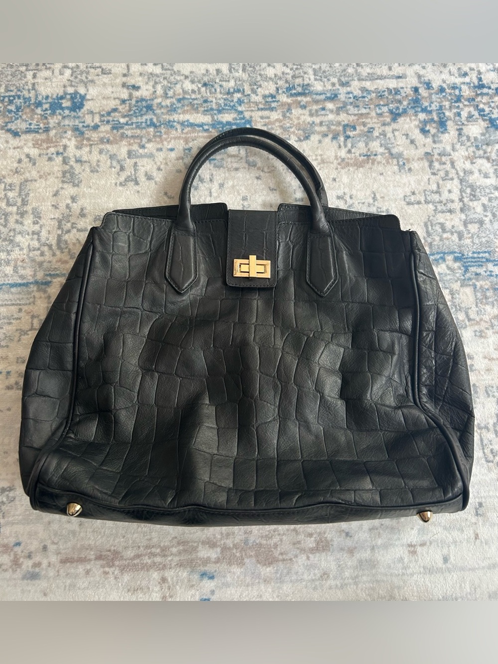 A. BELLUCCI GENUINE LEATHER MADE IN ITALY TOTE BAG